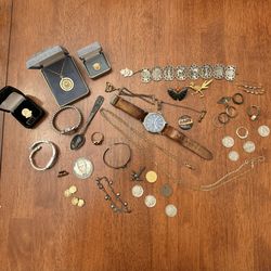 Vintage Antiques. Group of Old Stuff. 