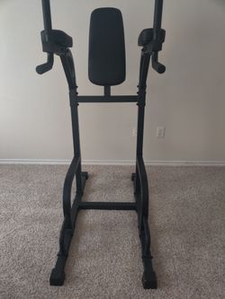 XMark Captain’s Chair Leg Raise w/ Dip Stand & Push Up Station