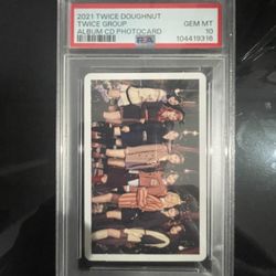 Twice PSA 10 Graded Donut Photocard 