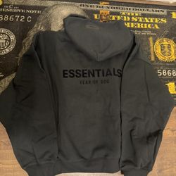 Black Essentials Hoodie