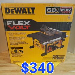 $340 Dewalt FLEXVOLT 8-1/4" Table Saw (Tool Only) 60-Volt