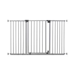Summer Infant Secure Space Extra-Wide Safety Gate, 28.5 - 52 Inch Wide, for Doorways & Stairways, Auto-Close & Hold-Open, Grey, Slate Color