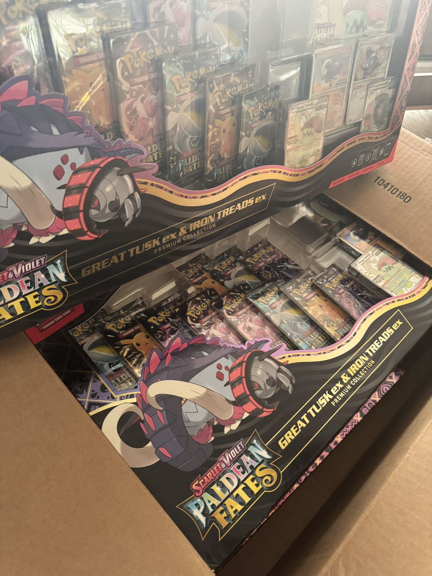 Pokémon TCG Paldean Fates Great Husk Iron Threads Ex Premium Collection 