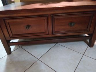 Solid wood coffee table