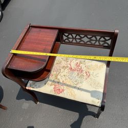 Vintage Antique Telephone/Conversation Bench 