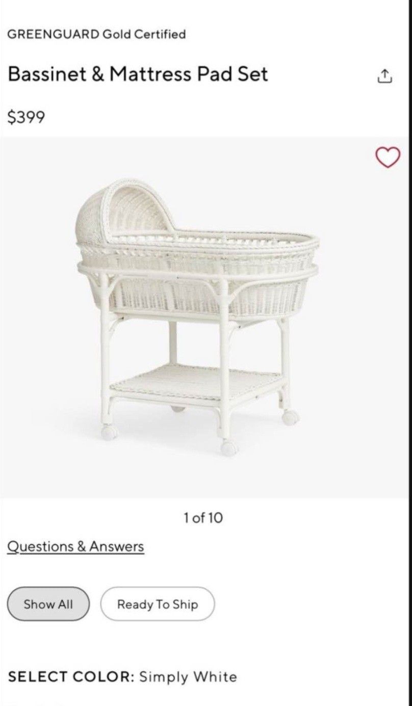 Pottery Barn Bassinet