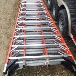 Werner E7416 16' double sided twin step trestle ladder