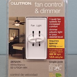 Lutron Skylark Fan Control and Dimmer