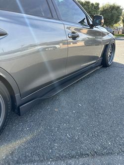 Q50 Side Skirt Carbon