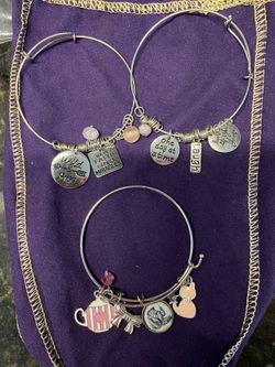 Lot Of 3 Alex And Ani Style Bracelets 