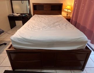 Wood Storage Bed