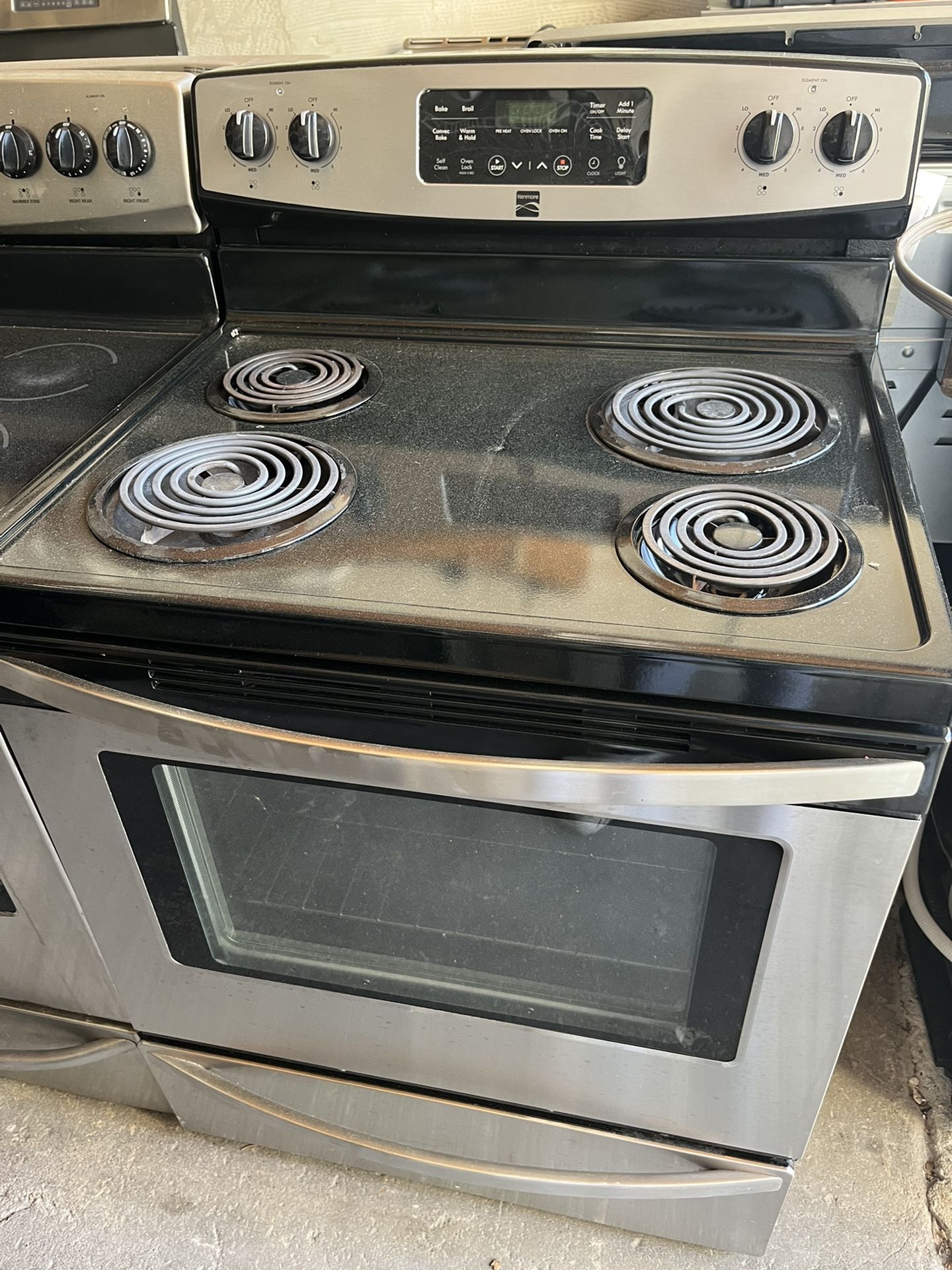 Kenmore Stainless Steel Coil Electric Stove