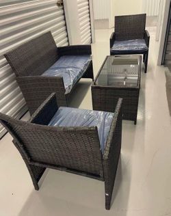 (FREE DELIVERY) BRAND NEW in Box Wicker Outdoor Patio Furnitures Set NEW 100%