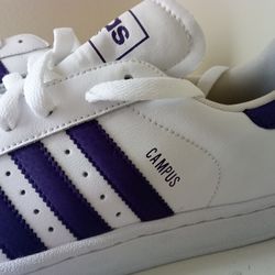 Adidas Campus White Purple Breakdancing Shoes