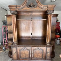 Solid Wood Entertainment Center 