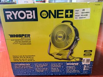 Ryobi 18V ONE+ PCL850B Whisper Series Hybrid Fan ( Tool Only)