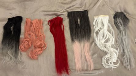 Hair pieces clips synthetic length 20-24”