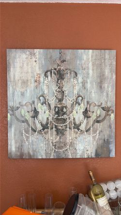 Chandelier Canvas Wall Art Print