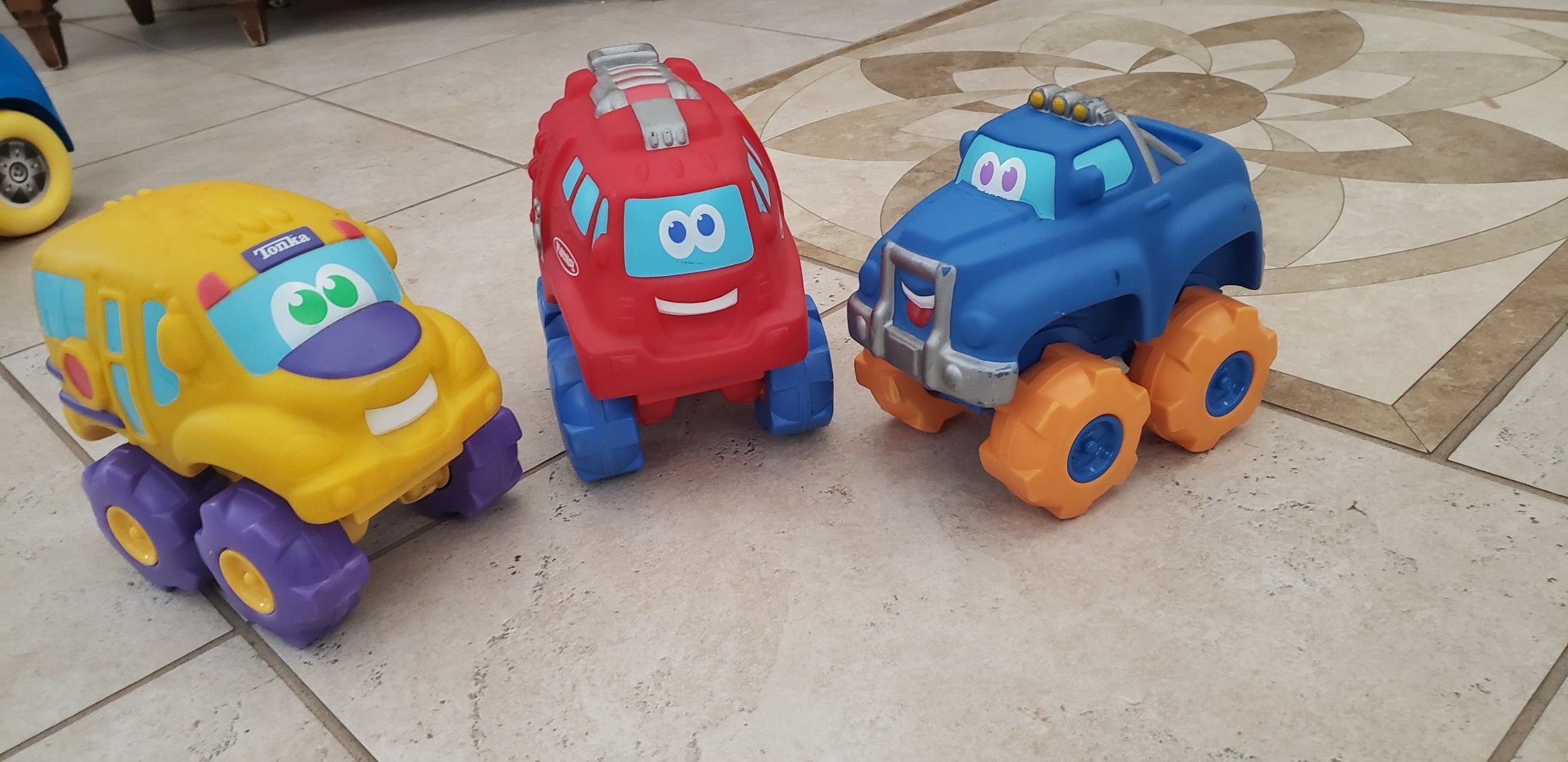 Three toy set of Playskool cushy toys