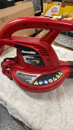 homelite blower vac 2 speed