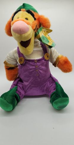 Winnie The Pooh Tigger Elf Plush 14" Christmas Disney Store Exclusive Tiger