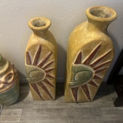 Flowers Rustic Vases Ceramic 