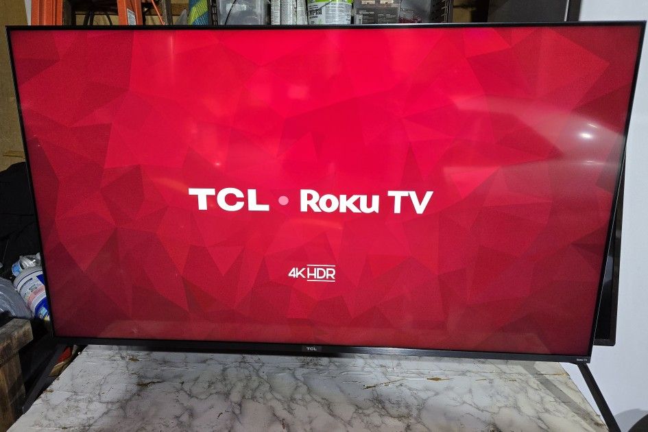 55 inch TCL 4K Premium UHD HDR 2160p Series 6 Steel Body with Voice Command Assistant Smart ROKU TV