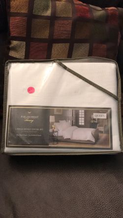 Fieldcrest Luxury 3 Piece Duvet Cover Set