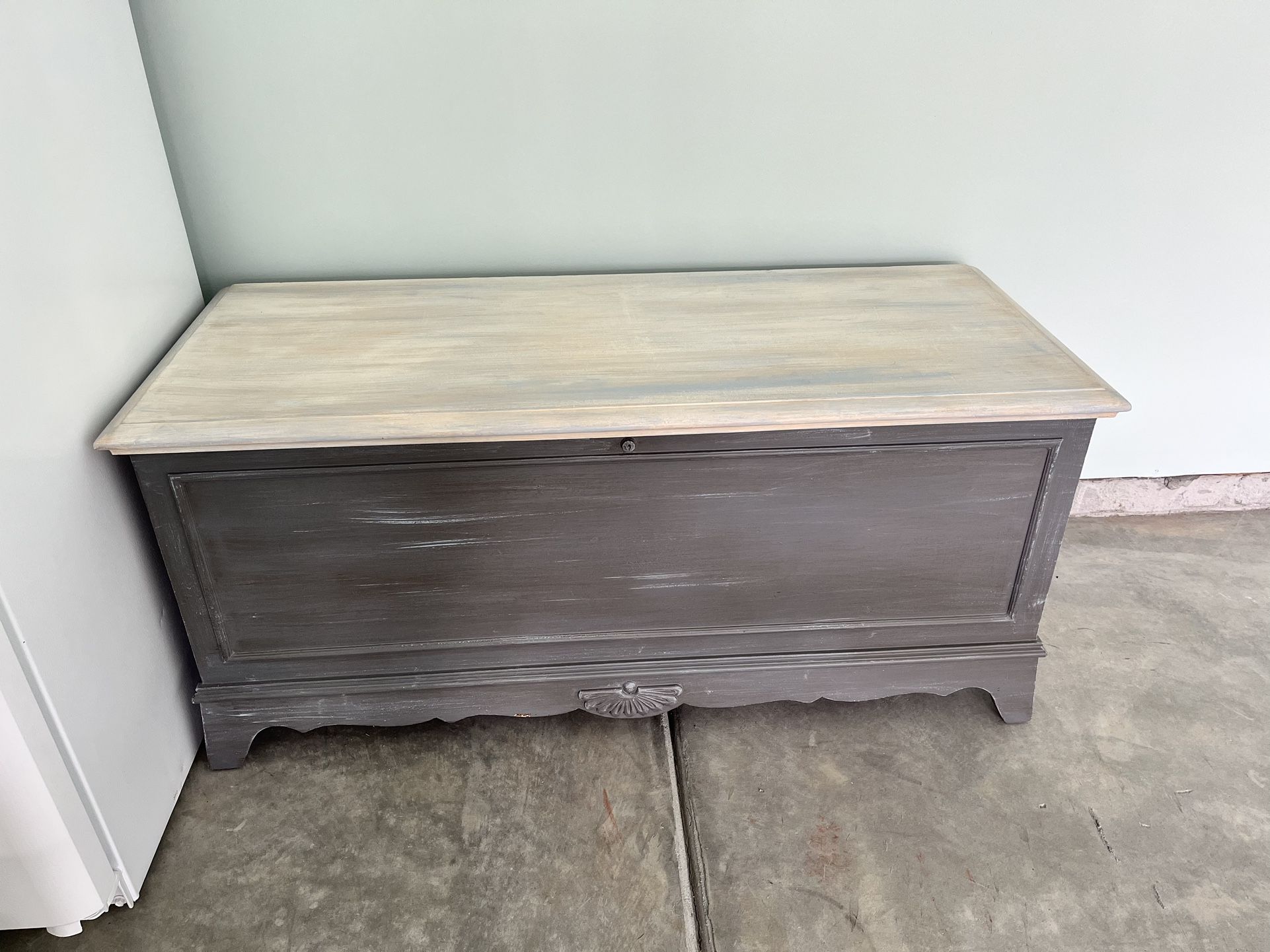 Antique 1950s Cedar Trunk