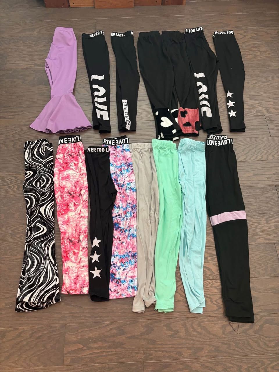 Girl’s leggings lot #1, size 7 (130)