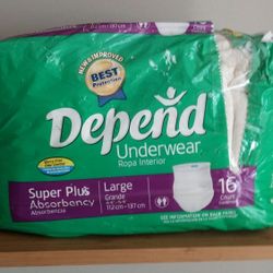 Depend Pull On Underware/Large 