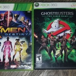 Xbox 360 Games ( X-men destiny And Ghostbusters)
