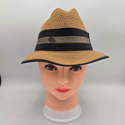 Vintage Resistol Self Comforming Trilby FedoraStrawHat Size 6 3/4