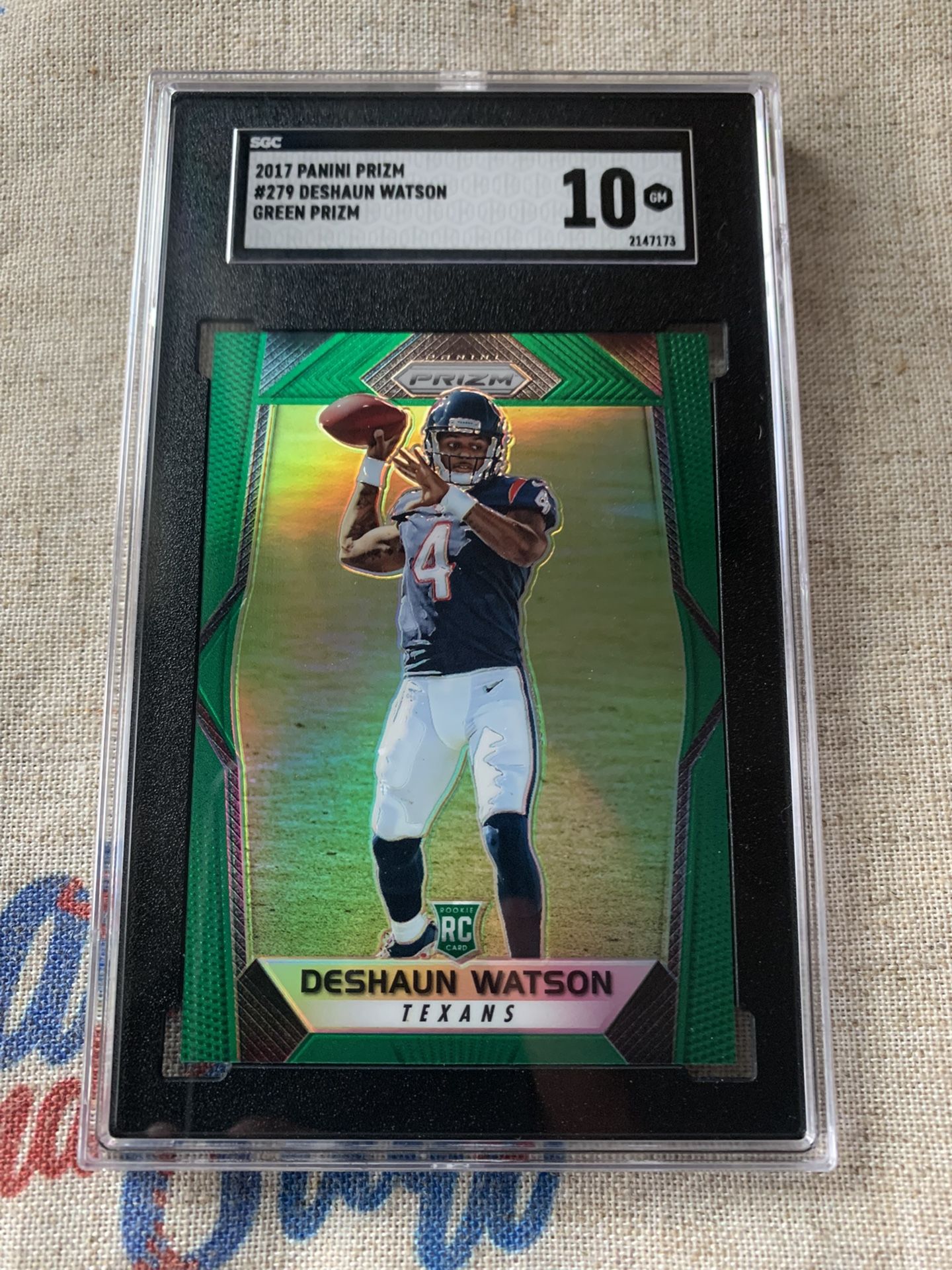 Deshaun Watson 2017 Panini Prizm Green Rookie Football Card Graded Gem Mint  10 - buitengewoonvitaal.nl