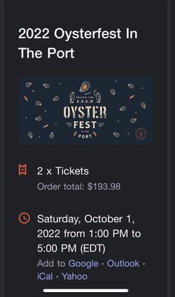 Tickets To Otsterfest 2022