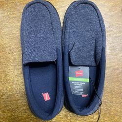 Hanes Men's Memory Foam Odor Free Slippers