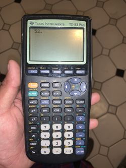 Ti-83 plus texas instruments calculator