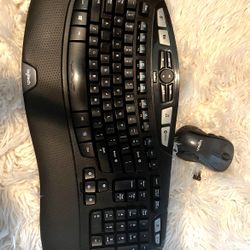 Logitech MK570 Wireless Wave Keyboard and Mouse Combo, Black