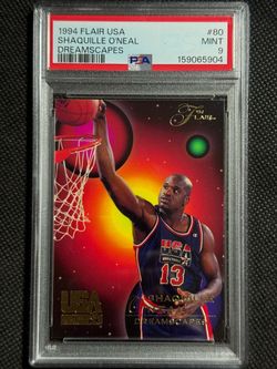 1994-95 Flair USA Dreamscapes #80 Shaquille O'Neal PSA 9 MINT
