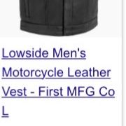 Lowlife men’s Leather Vest 