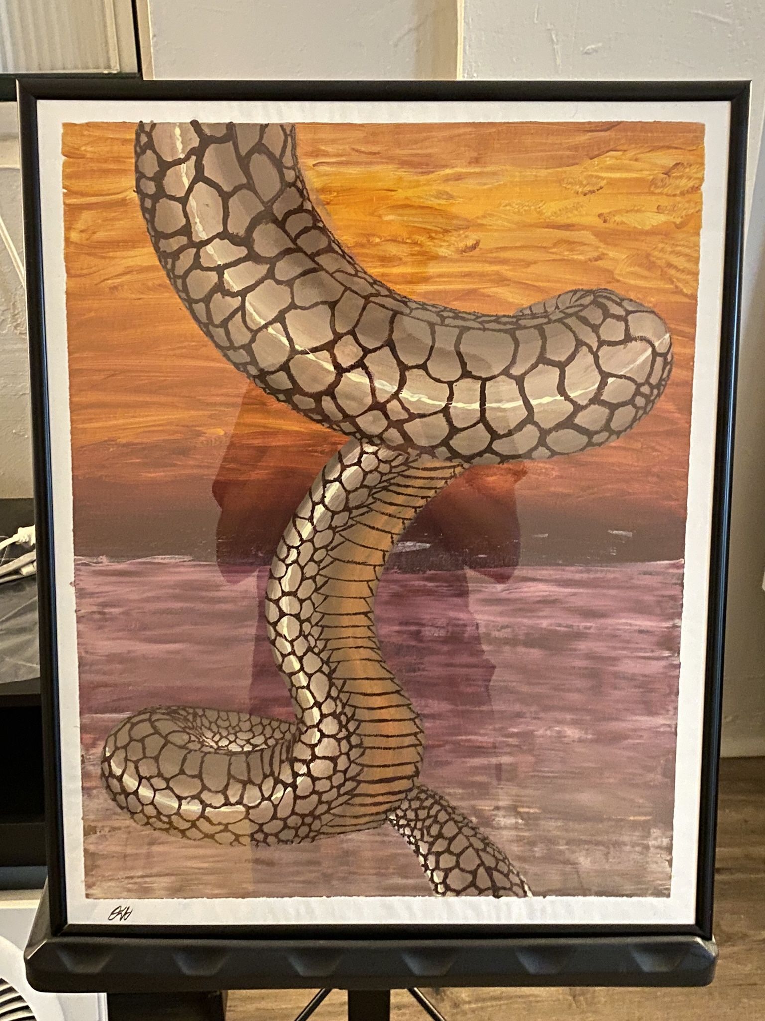 Abstract Serpent Painting