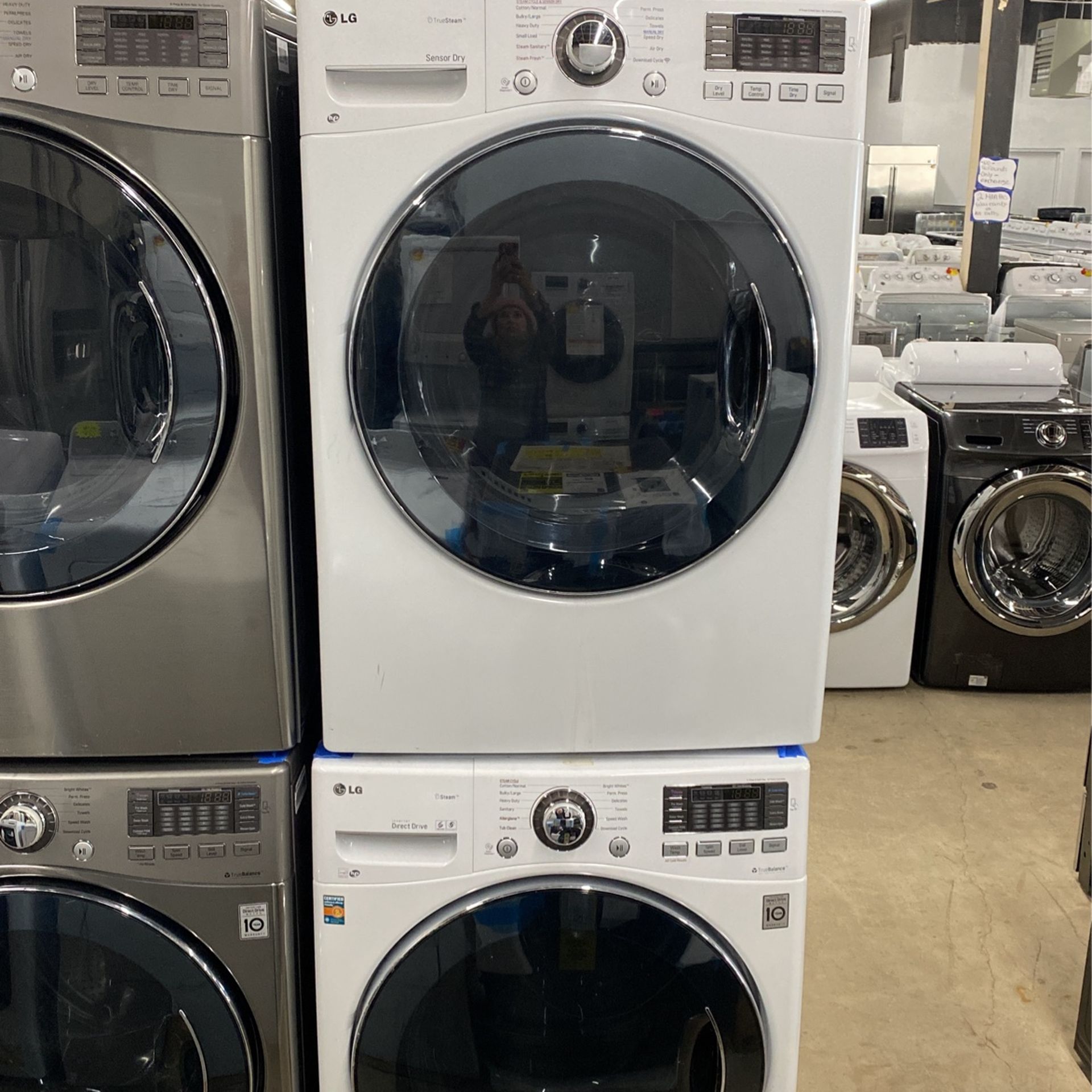 L.G Washer And Gas Dryer White