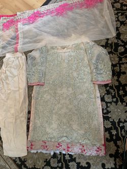 New 3 piece baroque party dress salwar kameez