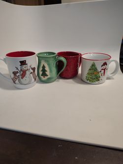 4 holiday mugs