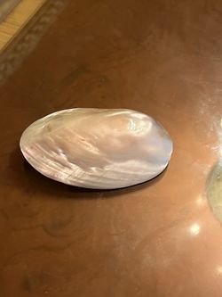 vintage  Charmant Belts Beverly Hills California real mother pearl half shell