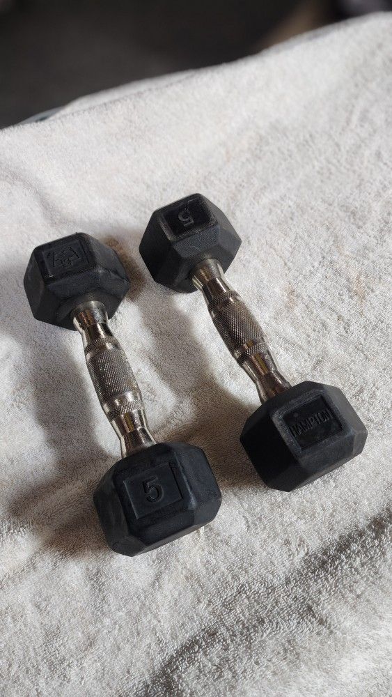 5lb Pound Dumbbells