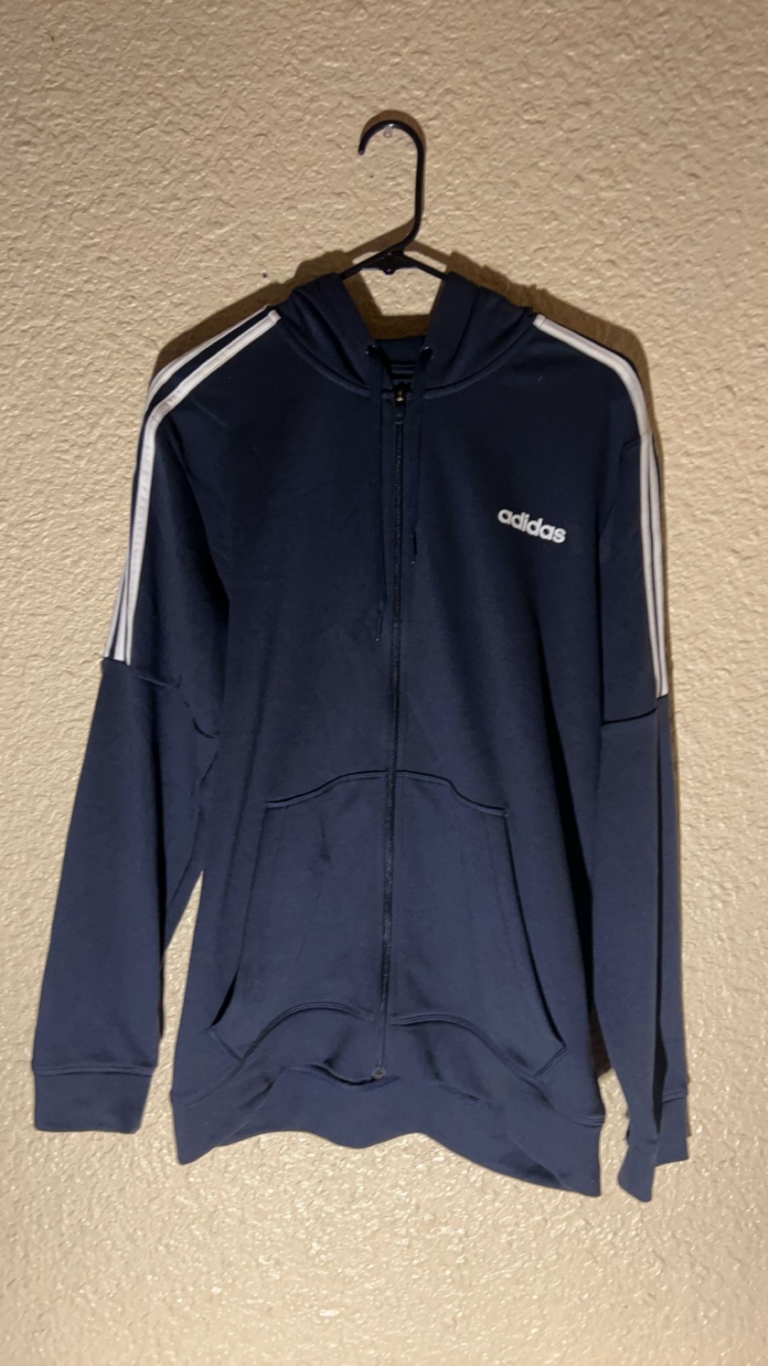 Large - Adidas / Navy / White - Sweater Workout