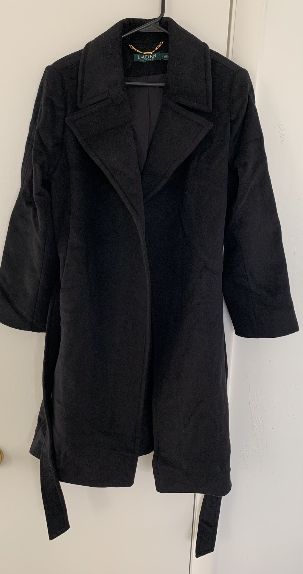 Like New Women Coat 14 Ralph Lauren 60% Wool Will Come With Travel Bag