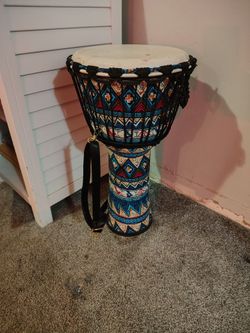 Djembe Drum with Carrying Strap