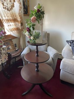 3 Tier Mahogany Table